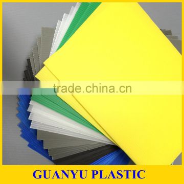Colorful and durable PP Hollow Plastic Sheet