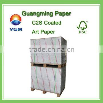 230gsm best quality c2s glossy art paper sheet offset printing glossy art paper