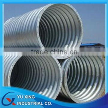 large diameter corrugated galvanized metal culvert
