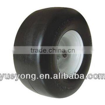13x6.50-6 inch flat free wheel/polyurethane wheel/PU foam wheel/lawn mower wheel