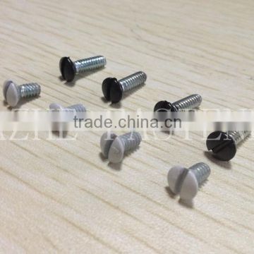 zinc plated painted head machine screw