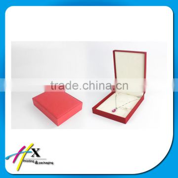 accept custom logo red plastic jewelry display box for girls