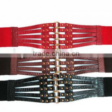 women fashion rivet leather belts