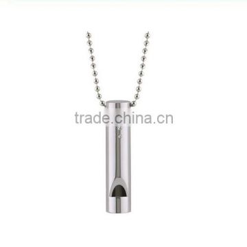 Pendant Fashion Stainless Steel Jewelry Necklace Safety Stainless Steel Whistle Necklace