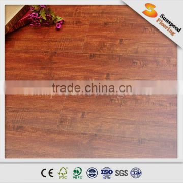 Wood Grain Maple 6mm/7mm/8mm Laminate Flooring For Decoration
