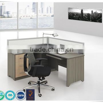 Factory price hot-saled L shape panel office desk modern