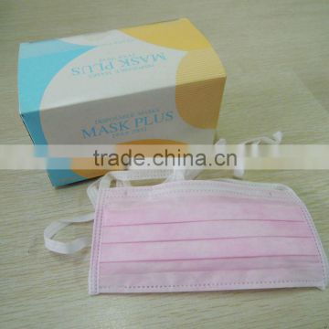 NONWOVEN HIGH QUALITY SANITARY FACE MASK WITH TIE ON