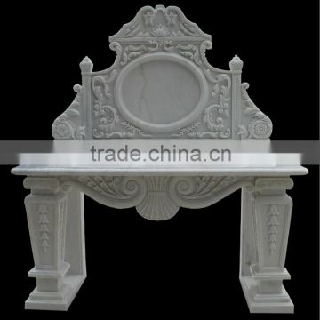 Natural White Carved Stone Wash Basin