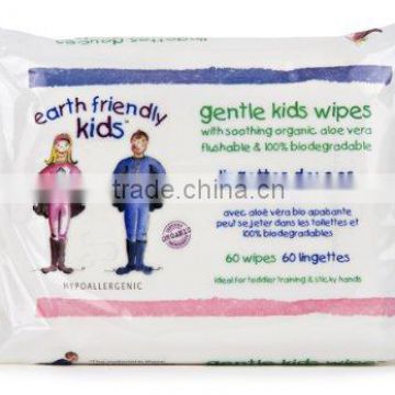 60CT ECO-friendly Biodegradable Kids Wipes FDA Approved