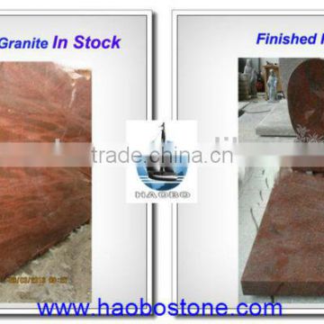 Stock Natural Granite Romantic Red On Sale