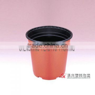 ChengXing brand wholesale double color pp plastic flower planters