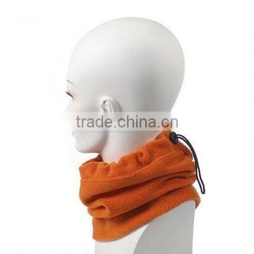 promotional winter warm orange color adult polar fleece neck warmer hats