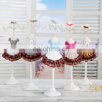 28*6cm Maiden series bright coloured Model Jewelry Holder &Jewelry Displays &jewelry stand for earring