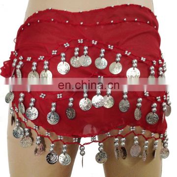 BestDance kids red bellydance belt cheap sexy bellydance belt waist chain for girls OEM