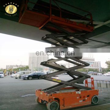 7LGTJZ Shandong SevenLift 1 ton 30 feet automatic palet self propelled electric scissor lifts