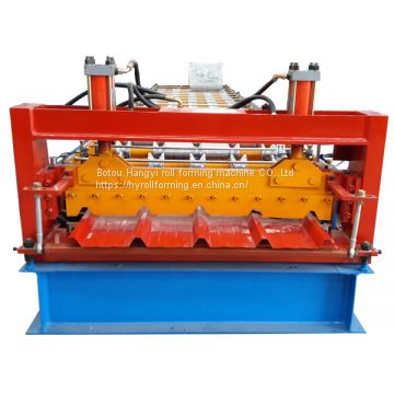 HY Used trapezoidal metal color roofing tile panel roll forming machines for sale