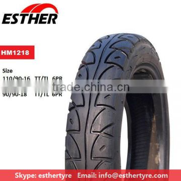 Esther Brand HM1218 Motorcycle Tyre 110/90-16 Tube/ Tubeless 6PR