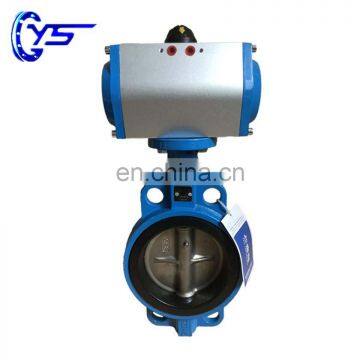 Cast Iron Pneumatic 304 Disc Wafer Butterfly Valve with Actuator