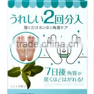 Top quality New launch moisturizing whitening exfoliating dead skin peeling foot mask for foot care