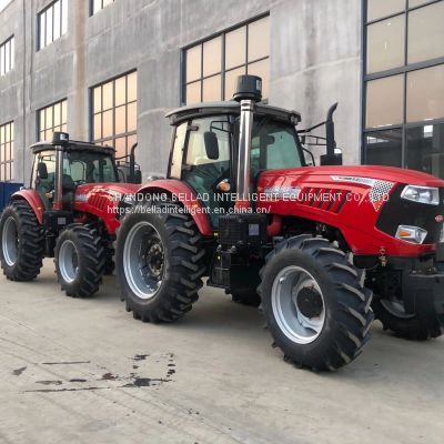 2022 China Tractor Manufacturer Sell 1104 110HP 4X4 4WD Big Wheel Agricultural Farm Tractor with Rops
