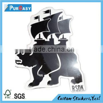 custom adhesive shape cutting label sticker