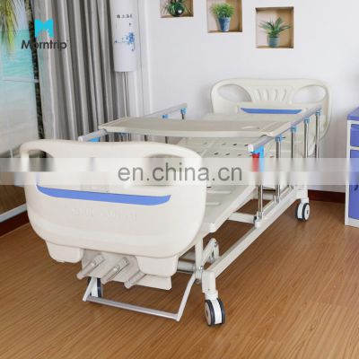 Hebei Morntrip New Product 3 Crank Medical 3 Function Hospital Nursing Patient Bed With Collapsible Side Rails