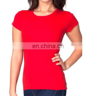 custom design & color slim fit microfiber dry-fit women t shirt for girls