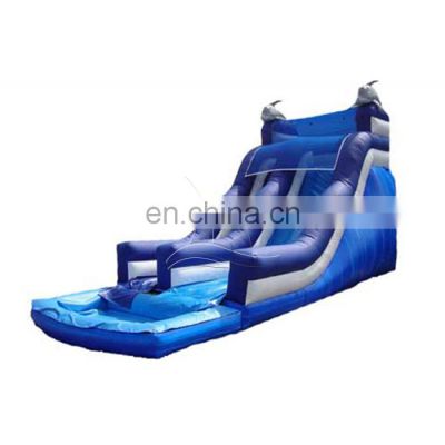 Big inflatable floating water slide, inflatable pool slide