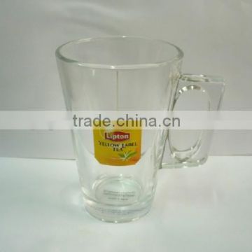 drinking glass cup/ glass milk tea cup