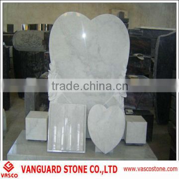 Natural white marble tomb design