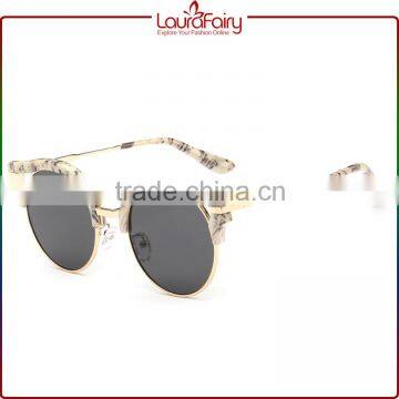 Laura Fairy Italian Manufacturers Neutral One Piece Lens Reflective Sunglasses