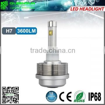 Hot selling high quality Led headlight 30W 3600lumens H7 LED light headlight