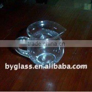 500ml clear borosilicate galss jar with handle