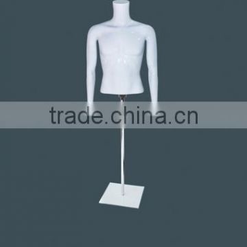 Plastic male upper-body mannequin no head window show top sale factory