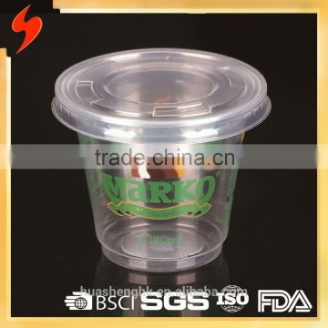 Competitive-priced 180ml PP Plastic disposable dessert cup with lid