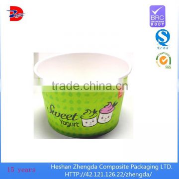 Eco-friendly heat resistant colorful plastic disposable paper soup bowl