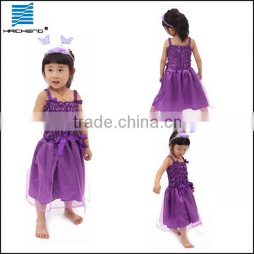 Halloween child purple fancy dress costume