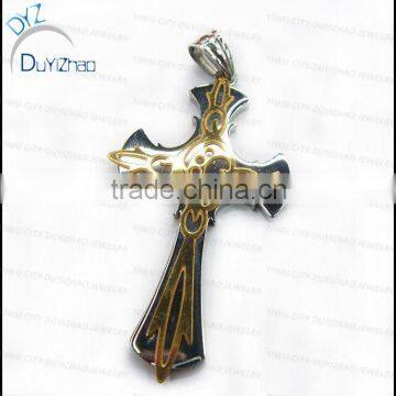 Stainless steel cross pendant fashion charms and pendant jewelry