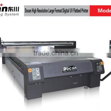 Docan Large format uv flatbed printer with Konica 512 heads, high speed glass printer