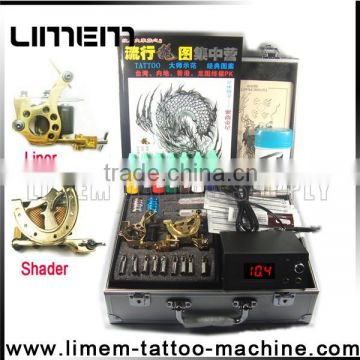 professional hot sale cheap tattoo kit for tattoo beginner & artist