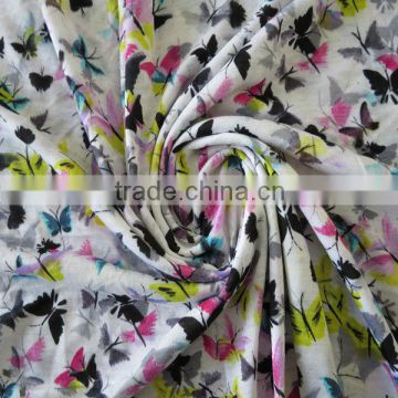 100% Polyester 30S poly spun print knitted fabric