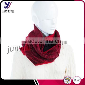 2016 factory cheap sale neckwarmer solid color knitted infinity loop scarf factory wholesale sales (accept custom)