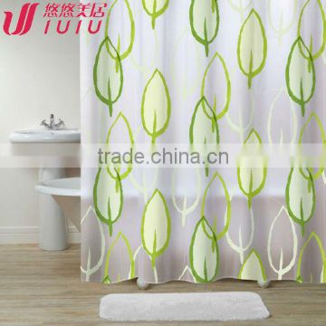 Stripe jacquard sheer shower curtain