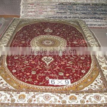 Handknotted contemporay silk/wool persian silk carpet                        
                                                Quality Choice