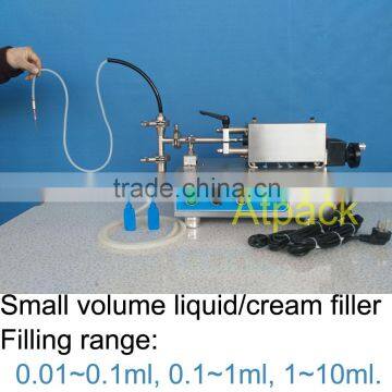 Small volume semi-automatic filling machine, 10ml semi-automatic liquid filler