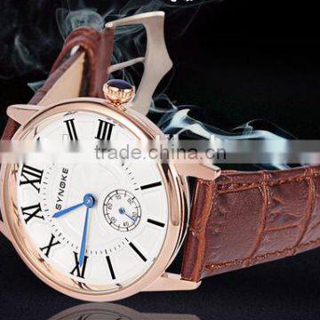 hot selling high quality man genuine leather watch