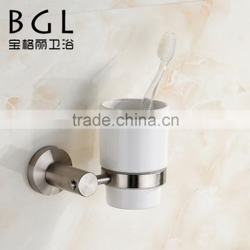11938 high quality china supplier modern design tumbler holder nickel brushed bathroom accessories