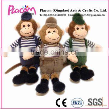 2016 Best selling High quality Cute Fashion Kid toys Cheap Customize Plush Monkey