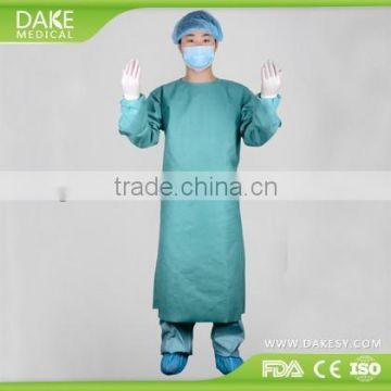 Spunlace disposable sterile surgical gown for operation room, antiblood surgical gowns