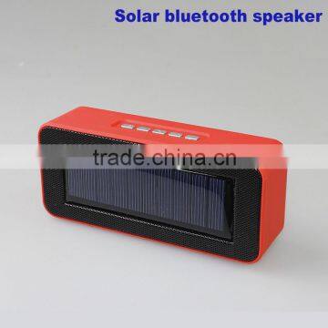 Hot selling 2016 mini portable fm usb solar bluetooth speaker